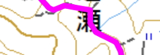 [紫線] 通行困難・消滅ルート
